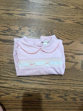 TBBC girls 3T Pink Smocked Longall
